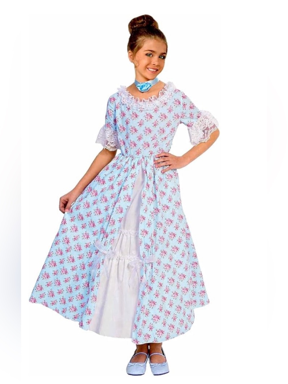NWT Girls' Historical Early American Lady Pink & Blue
Dress Costume 12-14yo